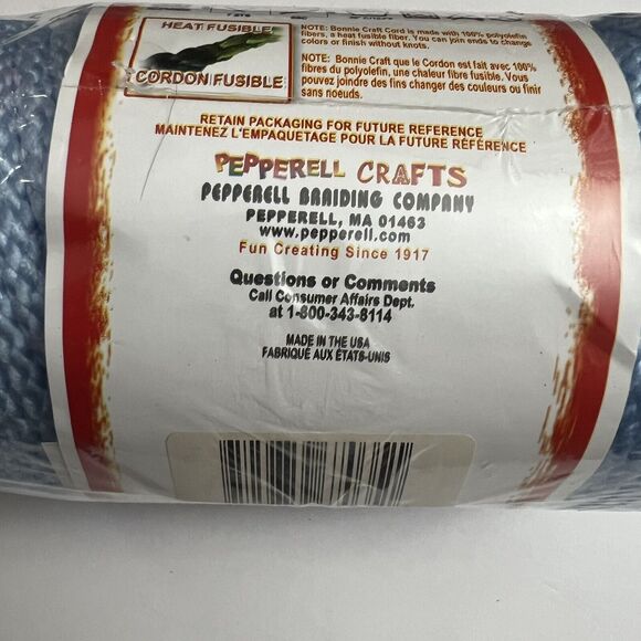 Bonnie Craft Cord 6mm 100 Yards Crochet Knit Knotting Weaving Macrame Sky Blue - Picture 5 of 8